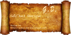 Göbel Dorina névjegykártya